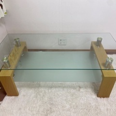 ガラス　ローテーブル