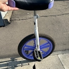 可愛いパープルの一輪車、16インチです！お話中です