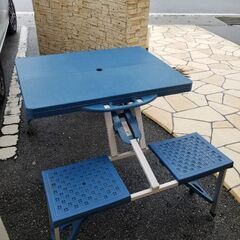 折り畳み式　椅子　テーブル　キャンプ　ビーチパーリー　⛱️取り付け可能の画像
