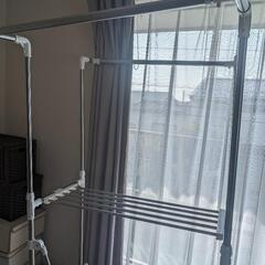  お取引先決定洗濯用品 たためる物干し竿、ロープ