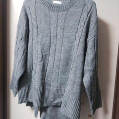 【新品未使用】ドレスキップケーブル網ニットＬ
