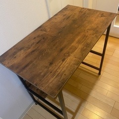 【受渡予定者決まりました】PCデスク　ダークブラウン