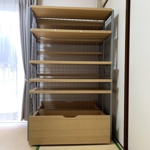 お店や部屋の間仕切を気軽に　両面可動ラック