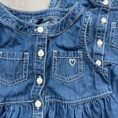 双子　ワンピース2着　90の画像
