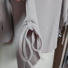 【新品未使用】】サイドスリットリボンロングチュニックの画像