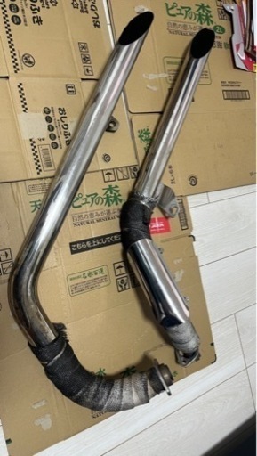 XV250 ビラーゴ社外マフラー　アメリカン