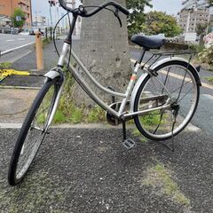 リサイクルショップどりーむ天保山店　No1109　自転車　ライト付き　カギ付き　２６インチ