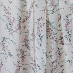 【大きいサイズ】袖リボン花柄シフォンカットソー3Ｌの画像