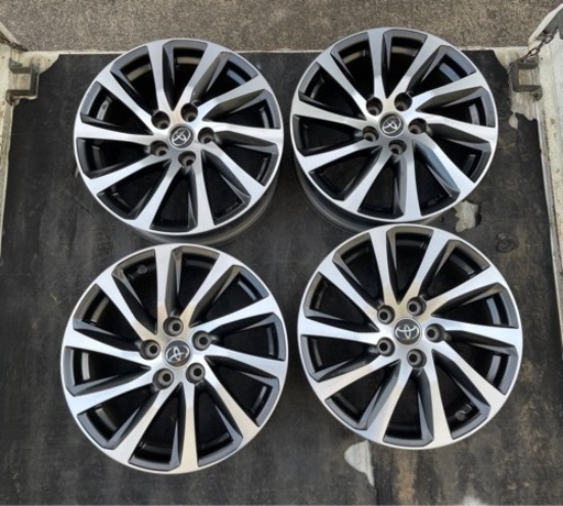 H407-3）30アルファード純正17インチアルミ中古4本セット！6.5J-17+33