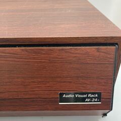 Audio Visual Rack AV-24　VHS ビデオテープ 24本　ケース テープ 収納 棚　A-576の画像