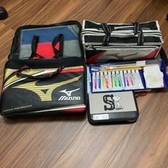 習字セット　絵の具セット　彫刻刀　デザインセットの画像