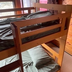 二段ベッド木製の画像