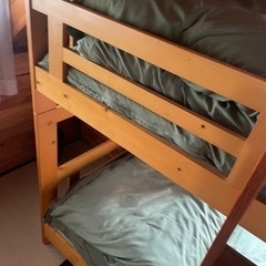 二段ベッド木製の画像