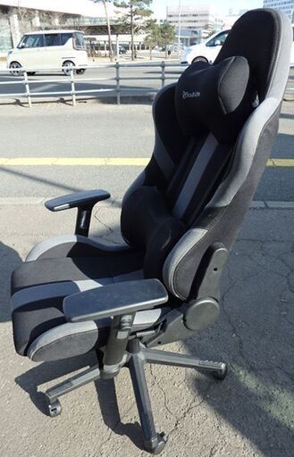 新札幌 bauhutte RS-950RR バウヒュッテ ゲーミングチェア ブラック オフィス　椅子　チェアーNo.2447