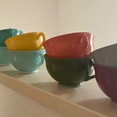 アンティーク　HA　ヘーゼルアトラス　カラースプレーミルクグラス...