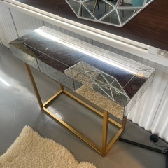 ミラーコンソールテーブル