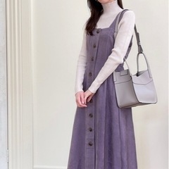 2Way配色レザーショルダーバッグ【新品】の画像
