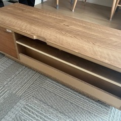 【美品】LOWYA  幅120cm テレビ台　シャビーナチュラル  の画像