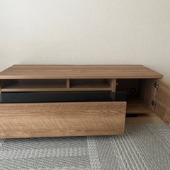【美品】LOWYA  幅120cm テレビ台　シャビーナチュラル  の画像