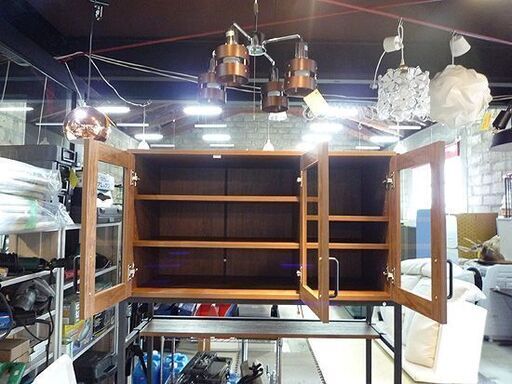 幅93.5㎝ ゴミ箱上ラック 奥行40× 高さ182.5㎝ ごみ箱上 キッチン収納 ペールラック 家電ボード ヴィンテージ ワイド 札