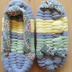 【 新品・未使用 】ハンドメイド ☆ 布草履　17cmの画像