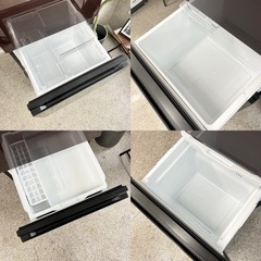☑︎ご成約済み🤝 Hisense 大型3ドア冷蔵庫✨ 上品なガラスブラウン🥃の画像