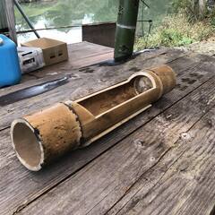 竹のプランター作成教室