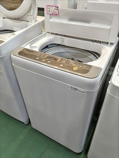 パナソニック　全自動洗濯機　2018年　6.0ｋｇ　ビッグウェーブウォュシュ