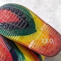 長靴13.0 レインボーの画像