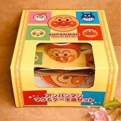 アンパンマン　マグ＆ケーキ皿セット