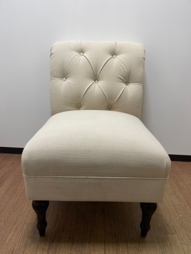 家具 ソファ 1人用ソファ ホワイト 布 ファブリック