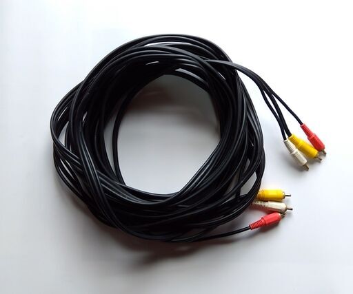 RCA（映像＋音声）ケーブル10m、HDMI　to　AV変換コンバーター