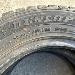 165/70R14　ダンロップ(DONLOP) 　WM01 2015年製　スタッドレスタイヤ　2本の画像
