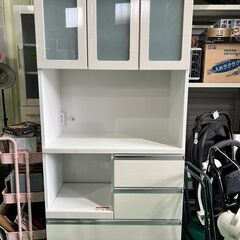 大阪❗️♻️エコマックス♻️配送も可?⭕️「S390」⭐️レンジボード⭐️ ホワイト【大阪市プレミアム付商品券?利用可能！】