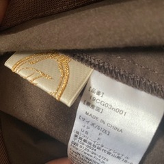 オーガンジーフレアスカート  美品　ウエストリボン　ブラウンの画像