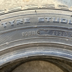 165/70R14　ダンロップ(DONLOP) 　WM01 2015年製　スタッドレスタイヤ　2本の画像
