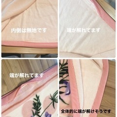 <差し上げます> 毛布 シングル 1枚 の画像