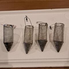 アジ、サバ釣り用の撒き餌用のかご、4つ纏めての金額です。