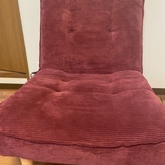 ワインレッド新品　家具 ソファ 1人掛けソファ　オットマンの画像