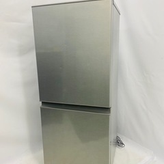 【AQUA / アクア ノンフロン2ドア冷凍冷蔵庫 AQR-13J 20年製 126L ブラッシュシルバー 大容量フリーザー】単身 家電 キッチン家電 冷蔵庫