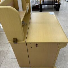 ★ジモティ割あり★ (株)ティアイアイ 学習机 ベージュ H121.5×D76×W100 クリーニング済み TJ5217の画像