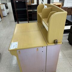 ★ジモティ割あり★ (株)ティアイアイ 学習机 ベージュ H121.5×D76×W100 クリーニング済み TJ5217の画像