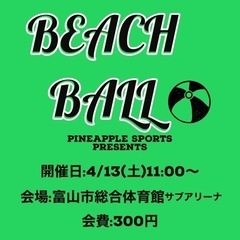 【20代も参加多数！ビーチボールで体を動かそう！】初心者も大歓迎！