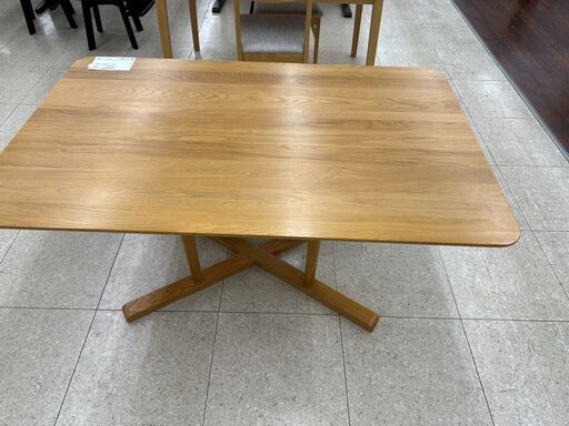 ★ジモティ割あり★  ダイニングテーブル ライトブラウン H65×D84.5×W135 クリーニング済み TJ5221