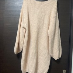 Chico メランジボートネックミニワンピースの画像