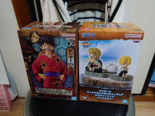 ワンピースのフィギア、2点セット、BANDAI、【値段交渉、受け付けます】