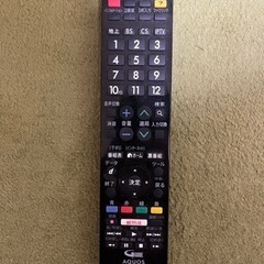 家電 テレビ 液晶テレビ　リモコンの画像
