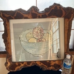 武者小路実篤　實篤　墨彩画　の画像