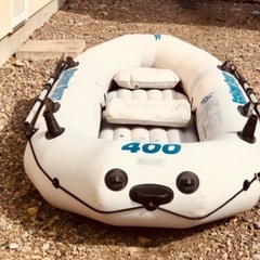 ゴムボート　湖　船釣り　INTEX ゴムボート SeaHawk Sport 400  大人3人乗 + 1子供　300Kg◇◆の画像