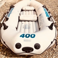 ゴムボート　湖　船釣り　INTEX ゴムボート SeaHawk Sport 400  大人3人乗 + 1子供　300Kg◇◆の画像